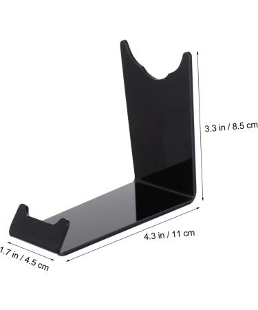 Frcolor Clear Acrylic Razor Stand for Men - Handmade Shaving Holder - Durable Black Display Stand (11x8.5x4.5cm) - International Shipping Available - Buy Online on GoSupps.com
