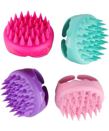 LMZ176 Red Scalp Massage Brush - Spa Shampoo Device for Relaxation & Hair Care | Shower & Bath Comb - Buy Online on GoSupps.com