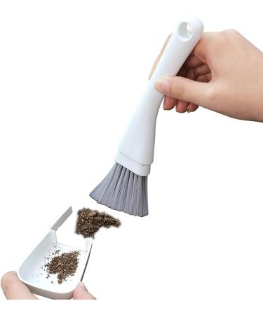 Tub Scrubber - 2 in 1 Tile Tub Scrubber Brush with Dustpan Cleaner Brush Kitchen Supplies for Cleaning Bathroom Shower Tile Grey - Buy Online on GoSupps.com