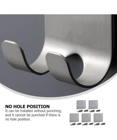 Cabilock 10-Piece Multifunctional Hook Wall Clothes Stand & Razor Holder | Heavy-Duty Aluminum Alloy No Trace Sticky Hooks for Clothes Rack - Buy Online on GoSupps.com