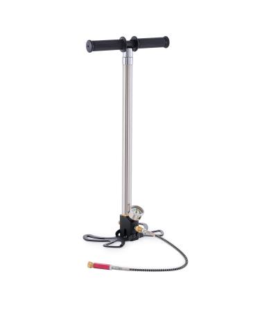 HIRAM 4 Stage PCP Hand Pump for Airsoft Guns Rifles and More, Air Compressor Portable High Pressure Pump with Air Filter, 4350psi Stainless Steel Stirrup PCP Pump with Oil Water Separator for Air Guns - Buy Online on GoSupps.com