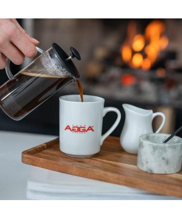 Caf Agga - Espresso Intenso Whole Bean Coffee - 100% Arabica Neapolitan Roast Gourmet Coffee - BRCGS & Kosher Certified - 5/6 Intensity Sophisticated and Rich Coffee - 1 Kg (2.2 lbs) Espresso Intenso 1 kg (Pack of 1) - Buy Online on GoSupps.com