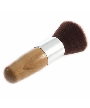 Premium Wooden Handle Flat Tip Brush - Ideal for Blusher & Foundation Application | International Shipping Available - Buy Online on GoSupps.com