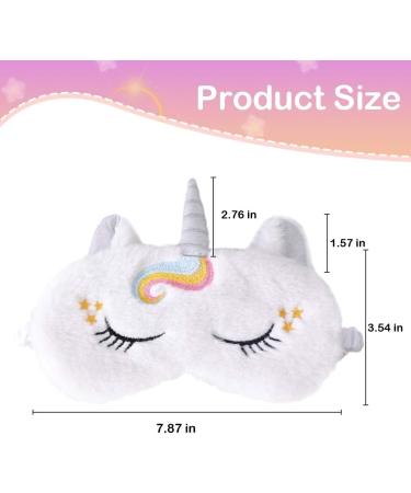 Unicorn Sleep Mask for Kids - 3 Pack Cute Animal Eye Covers for Girls | Perfect Princess Night Blindfolds - Buy Online on GoSupps.com