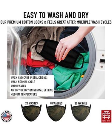 Buy Washable Unisex Bandana Face Mask with Ear Loops - Reversible Perfect Fit for Small Faces | Made in USA | International Shipping - Buy Online on GoSupps.com