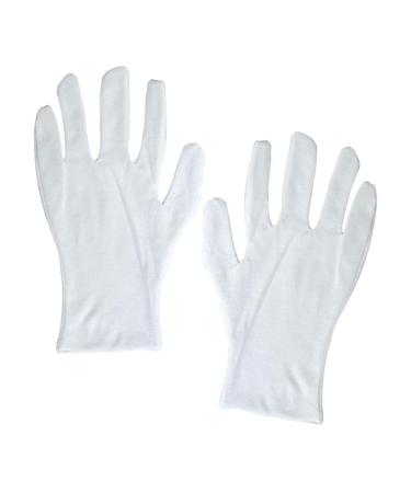 POPETPOP White Gloves 12 Pairs Factory Gloves Lengthen White Cotton Gloves Work Cotton Work Gloves - Buy Online on GoSupps.com