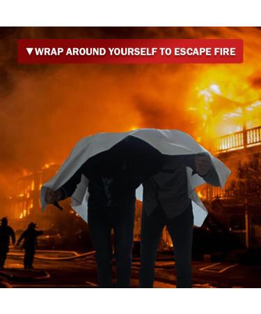 Jdox Fire Blankets 2 Pack - Fiberglass Emergency Fire Blanket for Home, Kitchen, Car & Office (39.3 inch) - Buy Online on GoSupps.com