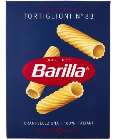  Italian Gourmet E.R. Barilla Tortiglioni No. 83 Pack of 5 100% Italian pasta made with durum wheat semolina 500g + Italian Gourmet Polpa di Pomodoro 400g can - Buy Online on GoSupps.com