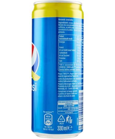  Pepsi 72 cans of Pepsi Twist (72 cans of 0.33 l EU) + 400 g Italian Gourmet polpa - Buy Online on GoSupps.com