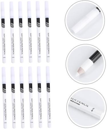 DRESSOOS 48 Pcs Eyeliner Pencil Grey Wigs for Women Iluminador De Maquillaje Pigment Brow White Wooden Pole - Buy Online on GoSupps.com