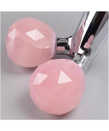 Buy 3D Multi-Flour Rose Quartz Face Roller - Stainless Steel Handle for Face Lift & Firming Massage - International Shipping Available - Buy Online on GoSupps.com