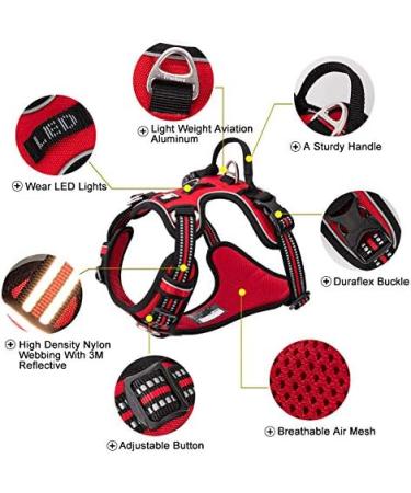 Truelove No Pull Dog Harness - Adjustable Reflective Pet Vest with Soft Padding & Handle - TLH56512 XS Blue - Buy Online on GoSupps.com