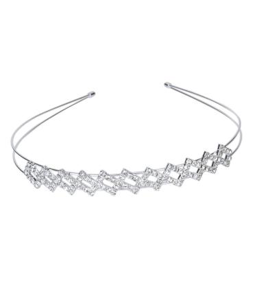 Retro Decor Prom Hair Accessories Little Girls Jewelry Bling Bride Headband Tiara for Bride Wedding+ Flower Crowns for Women Heart Crown Hairband Hairpin Wig Rhinestones Woman