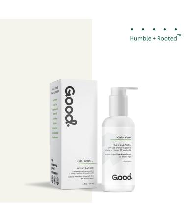 Superfood Facial Cleanser Kale Yeah! - Vegan Green Tea Antioxidant Wash - Gentle Daily Face Cleanser & Makeup Remover for All Skin Types - Buy Online on GoSupps.com