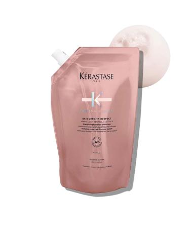 K RASTASE Chroma Absolu - Bain Chroma Respect - Shampoing Hydratant Protecteur De Couleur - Acides Amin s & Centella Asiatica - Cheveux Color s Sensibilis s ou Ab m s - Sans Sulfate Recharge 500ml