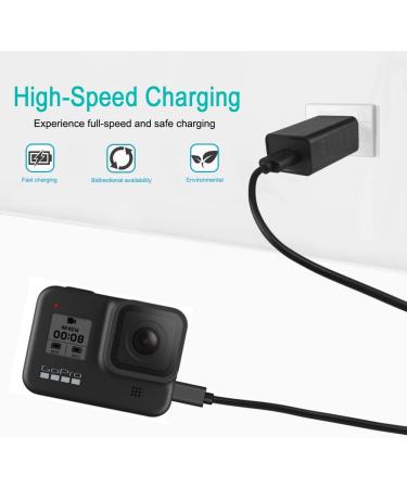SCOVEE USB Type C Charging Cable for GoPro Hero 9/8/7/6/5/2018 - 5FT USB-C Charger Power Cord for GoPro Cameras - Buy Online on GoSupps.com