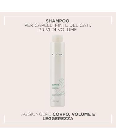  Kemon Actyva - Volume and Body Shampoo for fine hair with volumizing action with flax seeds silicone-free 250 ml - Buy Online on GoSupps.com