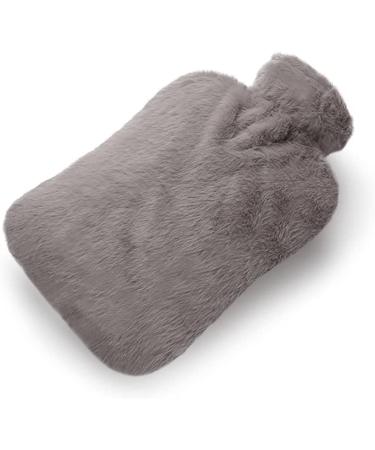 BICAREE 2L PVC Hot Water Bottle with Cover for Neck, Shoulder, Hand, and Feet Pain Relief - Grey | Hot & Cold Therapy for Menstrual Cramps - Buy Online on GoSupps.com
