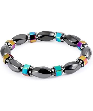 Adjustable Bracelet Beads Magnetic Hematite Bracelet Health Care Bangle for Men Women - Buy Online on GoSupps.com