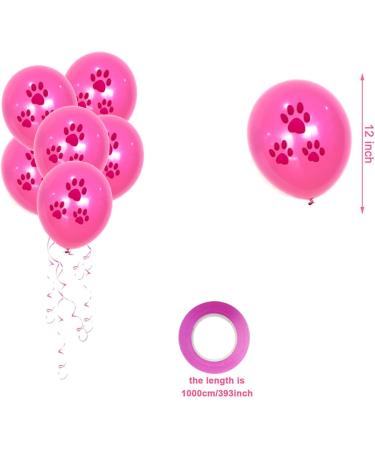 Birthday Sparty Bandana Hats Set for Girls & Dogs | 1st Birthday Party Decor with Paw Print Balloons & Happy Birthday Banner - Buy Online on GoSupps.com