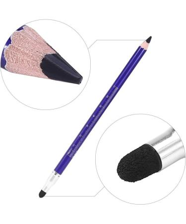 Eyebrow Pencil with Eyebrow Brush Black Brown Gray Double-ended Waterproof Eyebrow Pen Automatic Makeup Tool 19cm (Black) - Buy Online on GoSupps.com