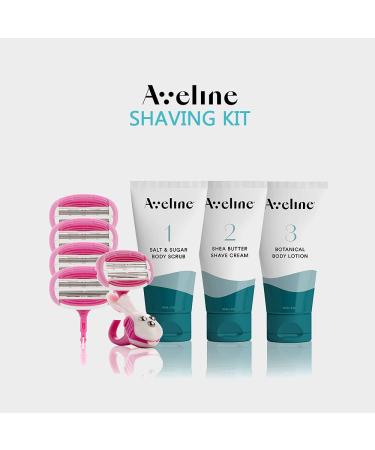 Aveline Women's Razor 6-Blade Cartridge, Multi-Grip Handle for Sensitive Skin - Lubricating Strip, 1 Count - Buy Online on GoSupps.com