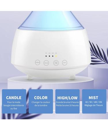 Aroma Diffuser 300ml - Essential Oil Humidifier with 4 Timers 2 Fog Modes & 16 LED Colors | Perfect for Bedrooms & Kids' Rooms - Buy Online on GoSupps.com