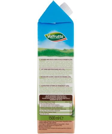  Italian Gourmet E.R. Valfrutta Aranciata Italiana Set of 3 Soft Drinks Italian Orange Lemonade 1500 ml + 400 g Box Gourmet Italian Tomato Pulp - Buy Online on GoSupps.com