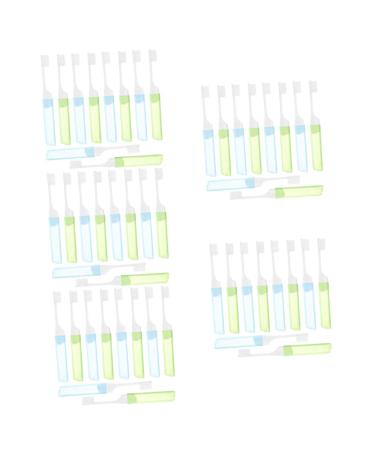 Healvian 50 pieces portable toothbrush travel toothbrush toothbrushes for adult mini toothbrush cleaning brush teeth accessories collapsible toothbrushes clean suitcase