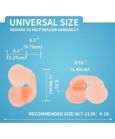 12 Pack Gel Little Toe Separators & Spacers - Pinky Toe Cushions for Preventing Rubbing & Relieving Pressure - Overlapping Toe Corrector (5 Colours) - Buy Online on GoSupps.com