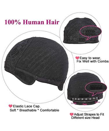 PangDongLai Pixie Cut Wig for Black Women | Short Black Layered Wavy Remy Hair | F1B/33 Color | Black with Brown Pixie Cut Human Hair Wig - Buy Online on GoSupps.com