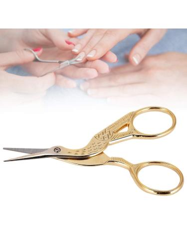Demeras And Scissor 15x7x1 Professional Vintage Nail Art Stainless Steel Scissor Manicure Shear Tools Gold - Buy Online on GoSupps.com