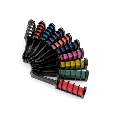 Warm Girl 10 Colors Hair Chalk Comb Washable Temporary Hair Color for DIY Cosplay and Parties | Perfect Gift for Carnival Christmas & Halloween - Buy Online on GoSupps.com