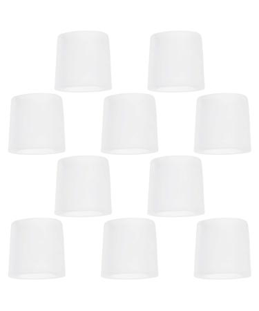 Healeved 30 Pcs Pinky Toe Toe Silicone Sleeves Gel Toe Caps Silicone Toe Protector Sleeves Toe Rubbing 2.5x2cmx3pcs Transparentx3pcs