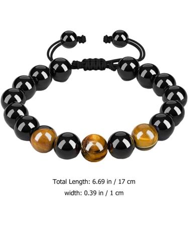 Men's Hematite Motion Sickness Bracelet Set - 2 PCS Magnetic Beaded Wristbands for Car & Seasickness Relief - Buy Online on GoSupps.com