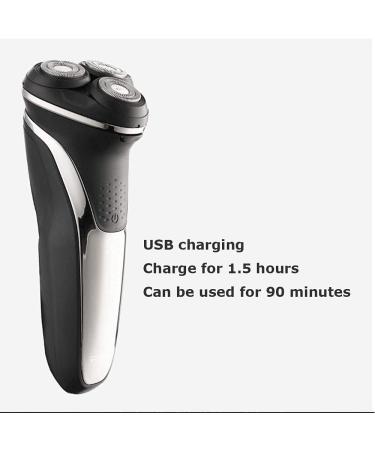 Premium Waterproof Electric Shaver for Men - Cordless Rechargeable Rotary Razor with Pop-up Trimmer (Blue) - Ideal for Wet & Dry Use - Buy Online on GoSupps.com