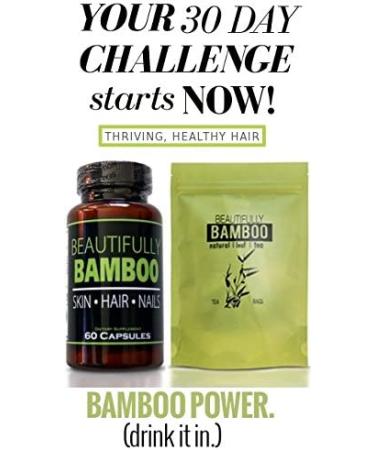 Beautifully Bamboo Ultra Vitamin for Skin, Hair, and Nail Growth - 60 Capsules with Biotin, Bamboo Silica, Amino Acids & More - Buy Online on GoSupps.com