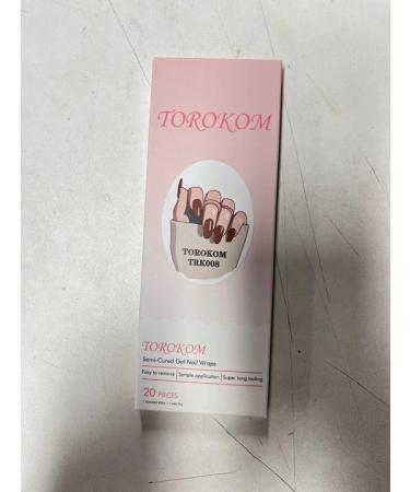 EBANKU Cured Gel Nail Strips - Long Lasting Waterproof Nail Wraps with Cuticle Stick, Nail File, and Wipes - UV/LED Lamp Required | NJTZ-008 - Buy Online on GoSupps.com