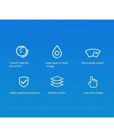 5-Position Adjustable Magnetic Glider Washing Glass Cleaning Brush Comfortable Large Handle Double Sided Magnetic Window Cleaner Internal Water Storage Design - Buy Online on GoSupps.com