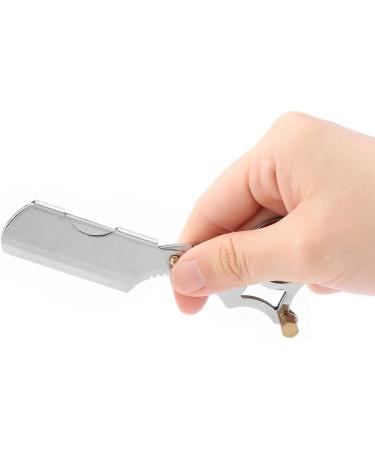 Dekaim Stainless Steel Razor for Men - Premium Shaving Tool with Stainless Steel Blade Head - Ideal for Facial Grooming (Silver) - Buy Online on GoSupps.com