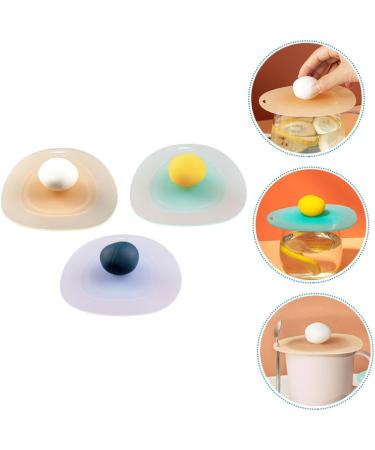Alipis 3pcs Accessory Mug Silicone Dustproof Cover Multi-function Leakproof Practical Lid Sealed Cup 11.7X10.5CM Assorted Color - Buy Online on GoSupps.com