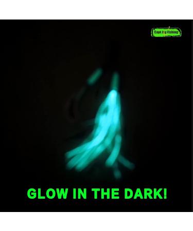 Capt Jay Fishing Assist Hooks - 3 pcs 5/0 Glow Green Jigging Hooks for Slow & Fast Jigs - Buy Online on GoSupps.com