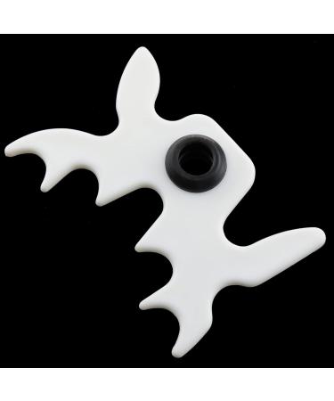 White Plastic Moosehead Bridge Head for Billiards Cue Rack - Non-Slip Snooker Pool Cue Rest Holder - Buy Online on GoSupps.com