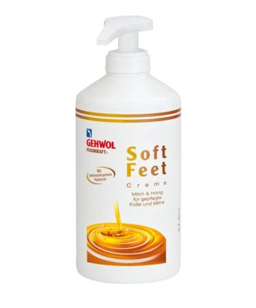 GEHWOL Fusskraft Soft Feet foot cream with hyaluronic acid urea 500 ml with dispenser 500 ml (1 pack)