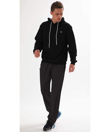 AIRIKE Men's Elastic Waist Hiking Pants Water Resistant Quick-Dry Lightweight Outdoor Sweatpants with Zipper Pockets Black Large - Buy Online on GoSupps.com