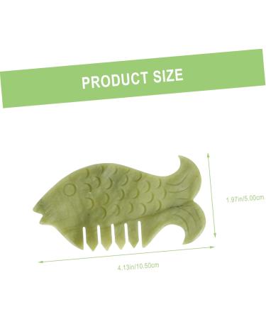 Buy Minkissy Jade Scalp Massage Comb - Natural Manual Massage Tool for Relaxation & Hair Care - Buy Online on GoSupps.com