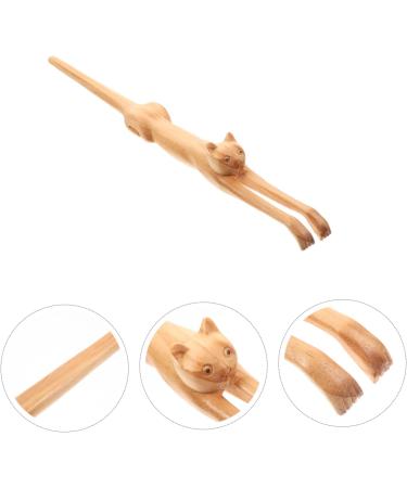 Tovinanna 3-St Scratch Sabberlack Relaxan - Portable Cat-Shaped Wooden Back Massager for Itching Relief | International Shipping Available - Buy Online on GoSupps.com