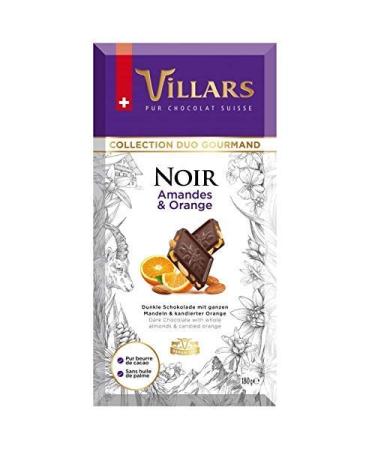VILLARS - Black Almond Orange Tablet 180G - Pack of 4 - free delivery
