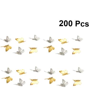 FOMIYES 200 Pcs Tiara Hairpin Accessories Hair Elastics Pendant Iron Accessories Headgear Headband Tassel 1.2*1*0.8cm As Shown - Buy Online on GoSupps.com