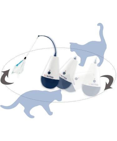 Kittio Wild Tumbler Cat Toy with 4X Replacement Feather Attachments - Interactive and Fun Exercise Toy for Cats - Buy Online on GoSupps.com